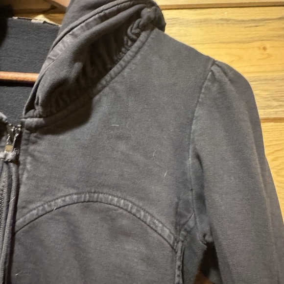 Prairie Underground Sweatshirt Jacket Womens XS Black Cloak Zip Hoodie Organic - Picture 6 of 16